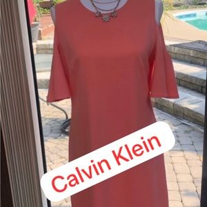 Orange dress by Calvin Klein